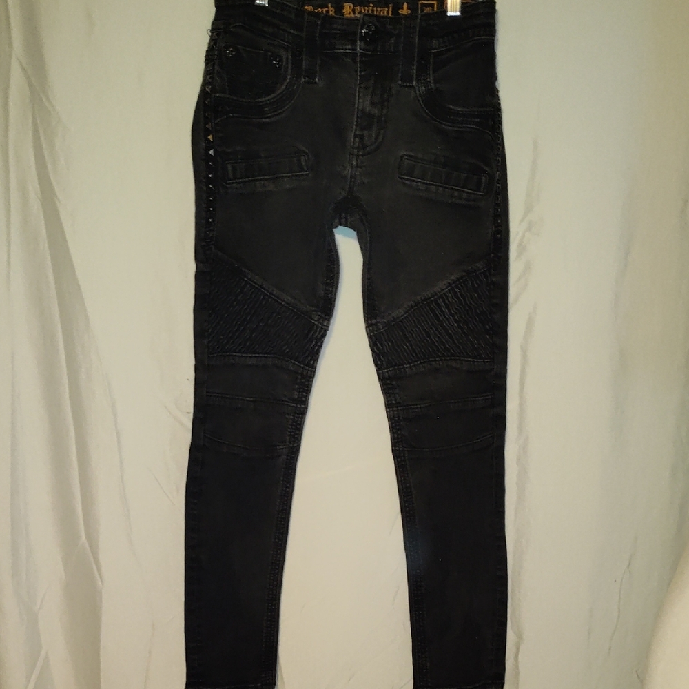 Rock Revival Slim Biker Jeans Size  30
